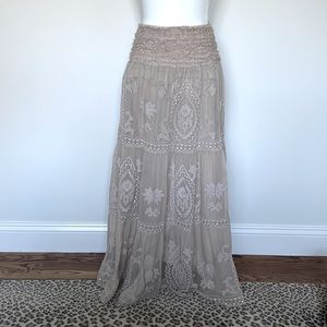 Haute Hippie Beaded Maxi Skirt XS